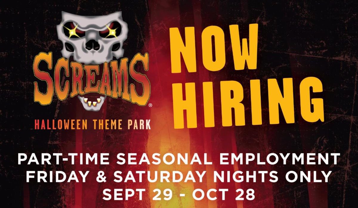 Screamspark's tweet photo. Come be a part of the thrills and chills of Screams®! Applications for part-time seasonal employees are now open for the 2023 season.

https://t.co/iIgKouvlgM

🔥💀🔥

#screamspark #nowhiring #dfw #hauntseason #spookyseason #hauntedhouse #spoopyseason #scareactor #parttimejob https://t.co/Dbg2xhtUzr