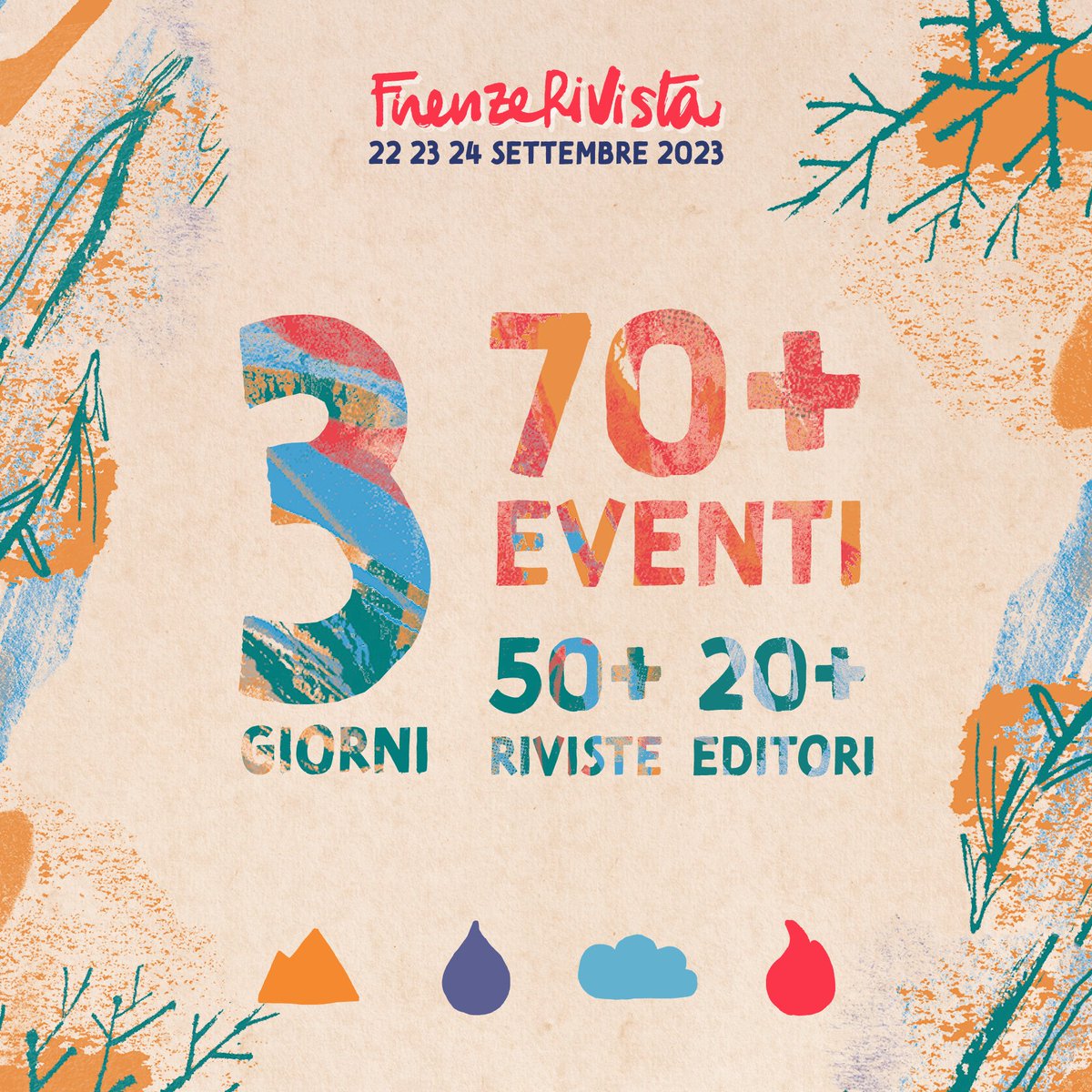 #22agosto| 📅 Manca un mese a #firiv23! L'avete segnato in calendario? Tre giorni di incontri, laboratori, presentazioni in compagnia di più di 70 realtà tra riviste e case editrici!  Nell'attesa vi racconteremo il #festival, e presto uscirà anche il programma. Ci siamo quasi!