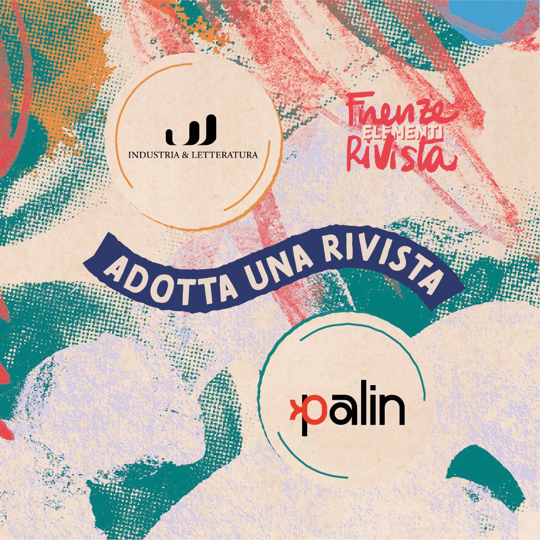#23agosto| 👀 Sapevate che a #FirenzeRivista esiste la modalità “Adotta una rivista”? Case editrici e riviste che collaborano o hanno affinità editoriali possono presentarsi insieme al festival!

👉 Tra le adozioni ci sono Industria e Letteratura e <a href="/PalinMagazine/">Palin magazine</a>