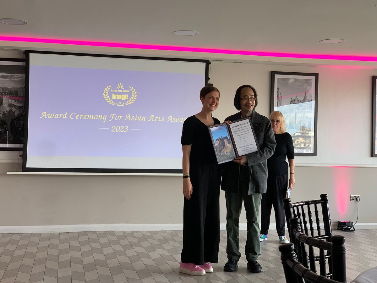 ImaCollab's tweet photo. What a pleasant surprise! Director Chan Chu-hei was awarded Runner Up in Best Direction by the Asian Arts Awards 2023 for his direction of CANDIDE! Congrats! Candide is playing at 18:50 until 26 Aug at theSpace @ Surgeons' Hall! A show not to be missed! https://t.co/n42o9o2y3c