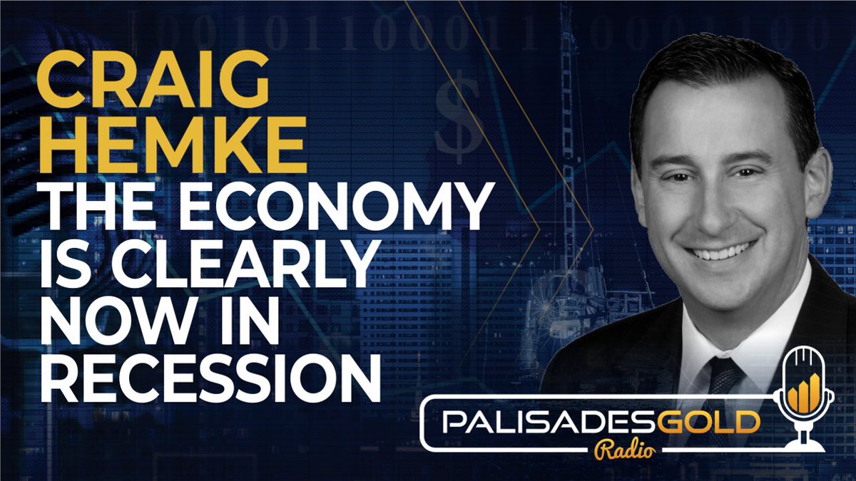 PalisadesRadio's tweet photo. Craig Hemke: The Economy is Clearly Now in Recession
https://t.co/KTQ2so7aDV
@TFMetals #CraigHemke #SilverSqueeze #CTFCReport #PhysicalMetals #Positioning #Commodities #Fed #StructuralDeficit #Supply #Gold #Silver #COTReports #Japan #BOJ https://t.co/1LZnb2W1gt