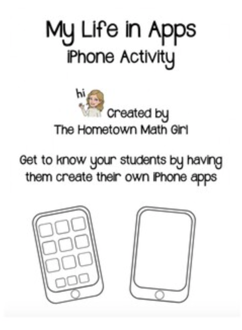 THANK YOU for showing me some love in my #TPT store! Lots of "My Life in Apps" activities going out! I use this with my 7th graders every year and it's such a hit! #middleschoolmath #firstdayactivity