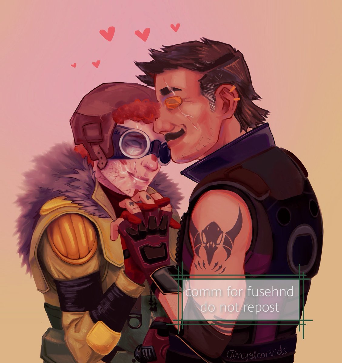 royalcorvids's tweet photo. c0mm for @fusehnd, thank you so much <333 always happy to spread the #fusehound lore #apexlegends #apexlegendsfanart https://t.co/gsi85fwb2H