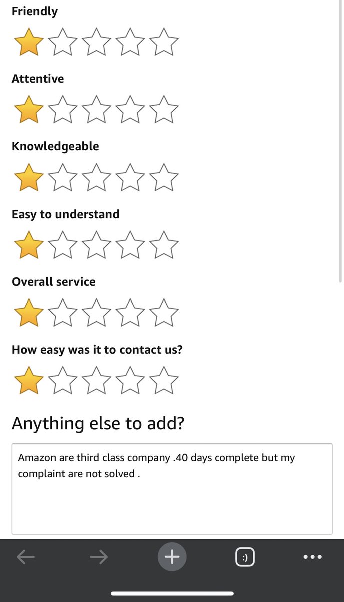 AnmolSBhatia's tweet photo. Amazon are third class company .40 days complete but my complaint are not solved . https://t.co/JRQTexXPhW