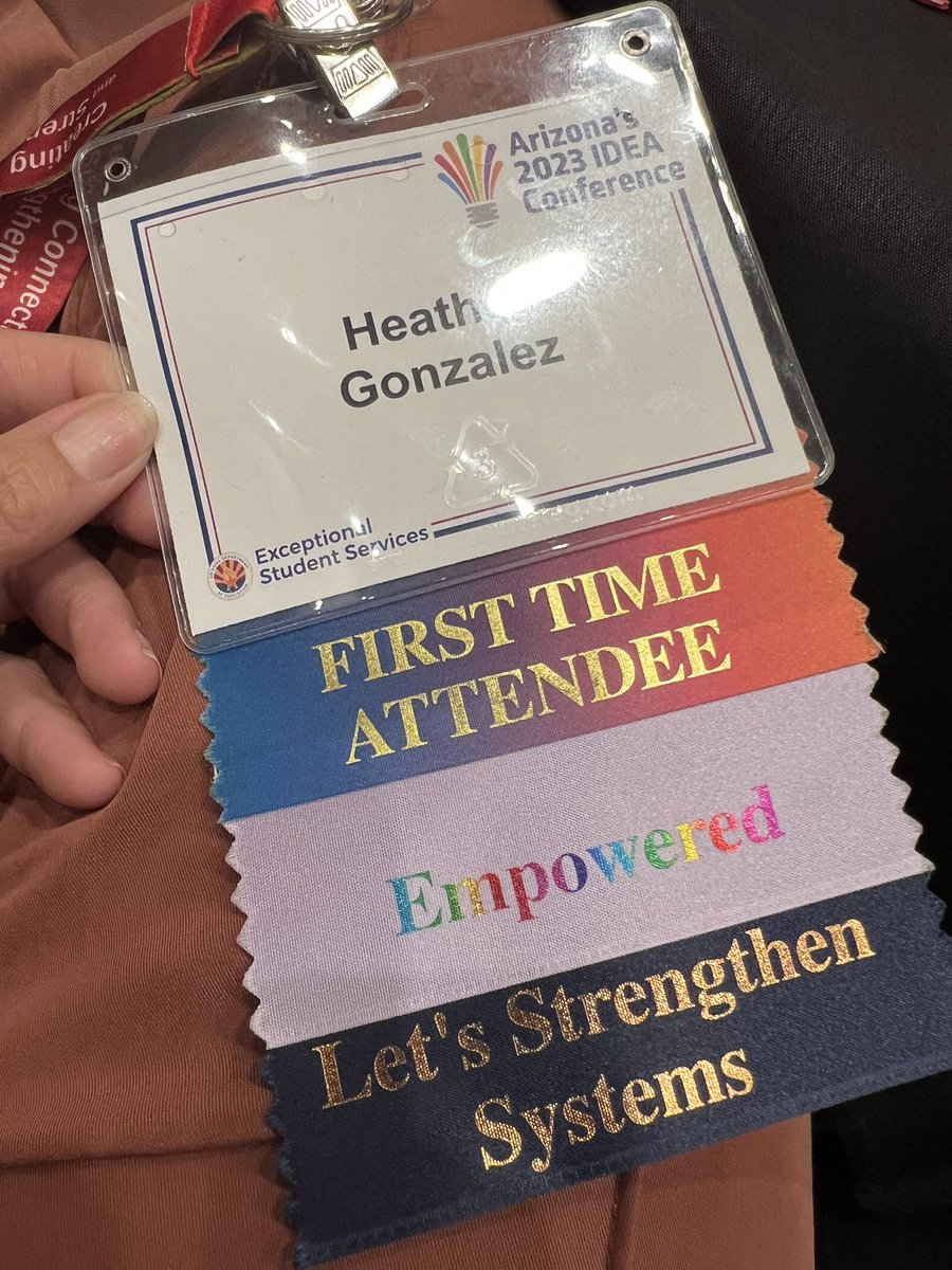 Kriv918's tweet photo. Day two of Arizona’s 2023 IDEA Conference. Learning about strong systems and supports for inclusion, increasing literacy, MTSS, PBIS and more. 

#lifelonglearner #cgesdeducator #districtspecialist #knowbetterdobetter https://t.co/nRSl89V1uH