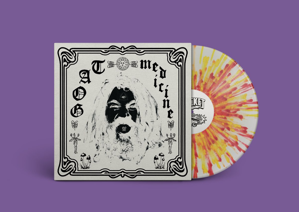 RocketRecording's tweet photo. Goat's new album Medicine is available to preorder from your favourite record shop on special ltd colour or black vinyl!.

And US customers can get a special @LEVITATION version here:
https://t.co/NSOeiEniKE

Listen to the fuzz-groove of new single here:
https://t.co/Iiwz3LezQr https://t.co/7wn1xvSI8A
