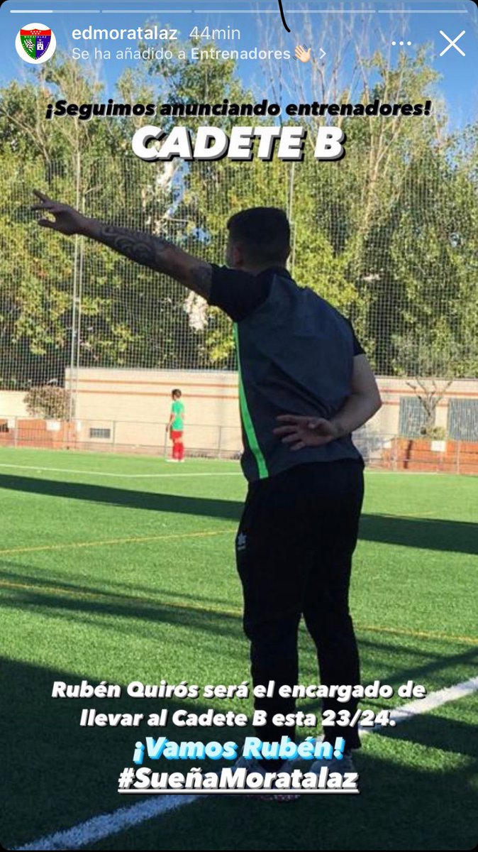 Nueva temporada, misma ilusión.
Cadete B <a href="/edmoratalaz/">ED Moratalaz</a> 
A tope ⚽️⚽️