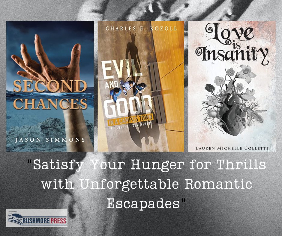 RushmorePress's tweet photo. Satisfy Your Hunger for Thrills with Unforgettable Romantic Escapades

Click the link to grab a copy

Evil and Good in a Campus Town: https://t.co/JCtX1QTfwq
Second Chance : https://t.co/uhhQFfdNmx
Love Is Insanity: https://t.co/brbwZzY7ej https://t.co/VwPQjZTppP
