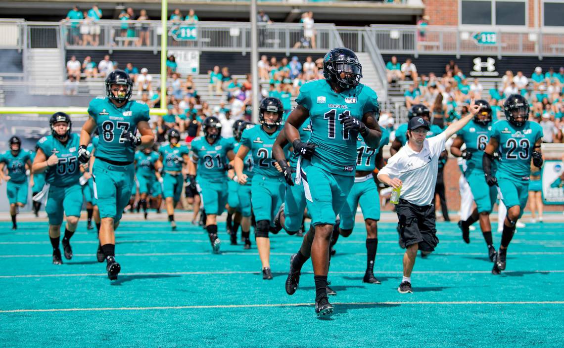 After a great conversation with @_AbuTuray & @Cfuller29Coach I am blessed to receive an offer from Coastal Carolina University !✝️ @BallAtTheBeach