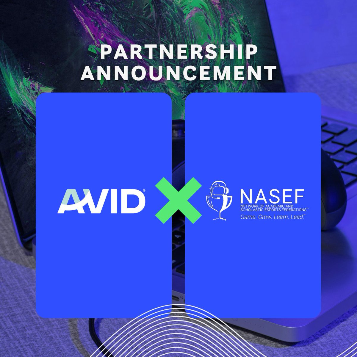AVIDProductsInc's tweet photo. We are thrilled to announce our partnership with @NASEFedu! 🎮🎧
Together, we will provide opportunities for esports athletes and improve equity and access for students. Stay tuned for more as we embark on this incredible journey with NASEF! Learn more: https://t.co/PQnADBSsae https://t.co/cGHvNhkQbd