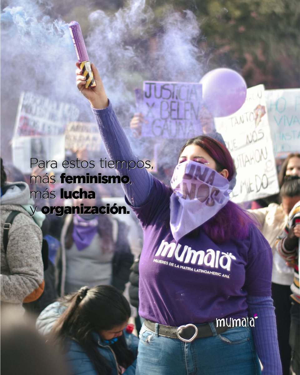 Para estos tiempos, más feminismo, más lucha y organización. ✊🏽🫂💜