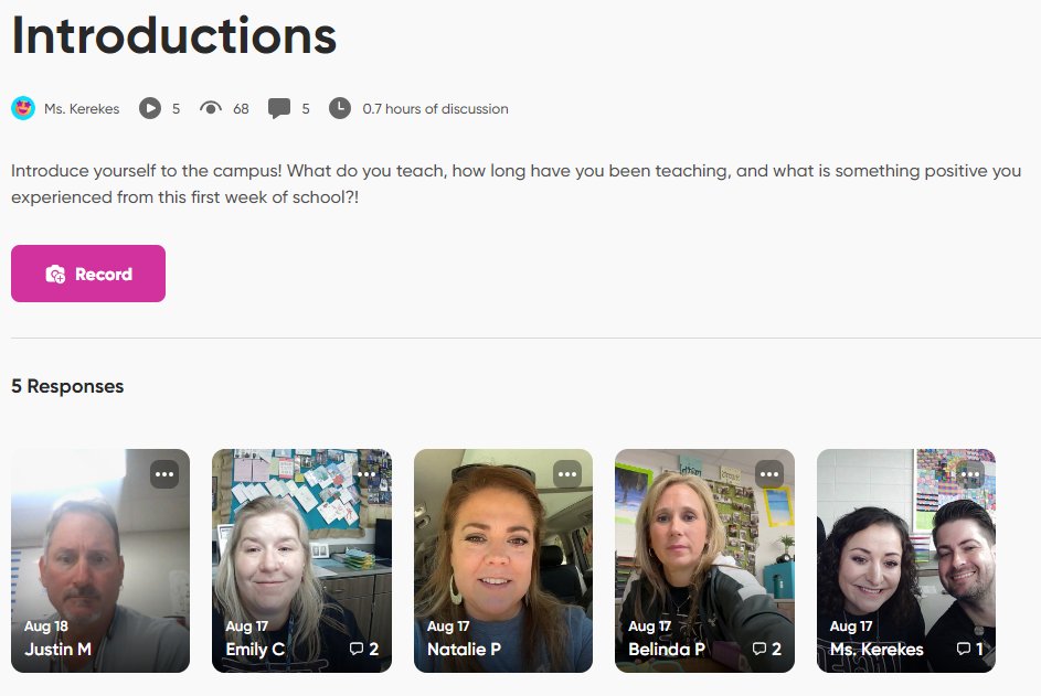 CSISDedtech's tweet image. Digital Learning Ambassadors at AMCHS, Chad Bronowski and Angie Kerekes, introduced their staff to the digital learning platform FLIP by asking them to share some positive experiences from the first week of school in video form!
#SUCCESScsisd @CSISD