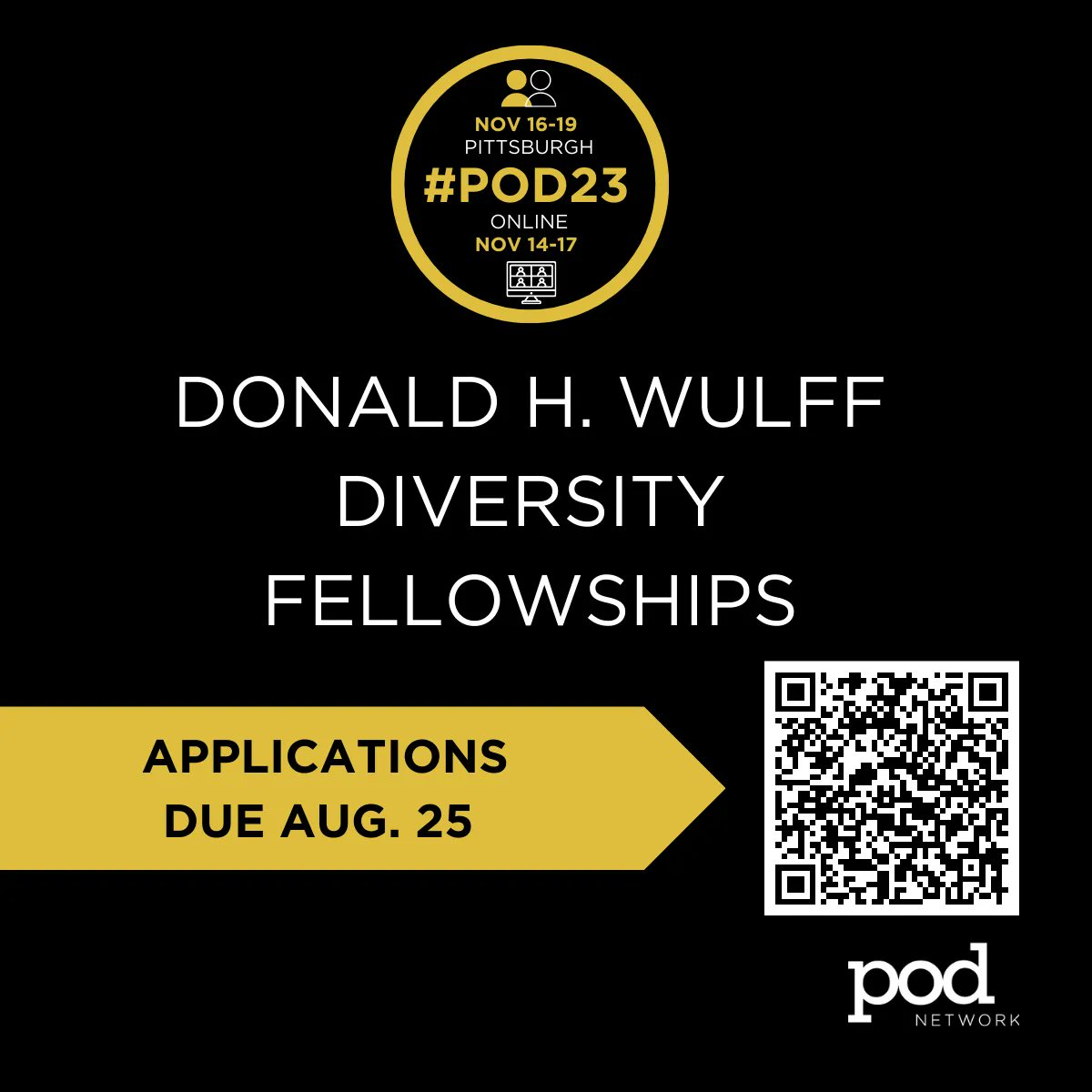 Need assistance attending the 48th Annual Conference? The Donald H. Wulff Diversity Fellowship aims to increase & support the participation of individuals from historically underrepresented groups in the field of educational development. Applications are due August 25! #POD23