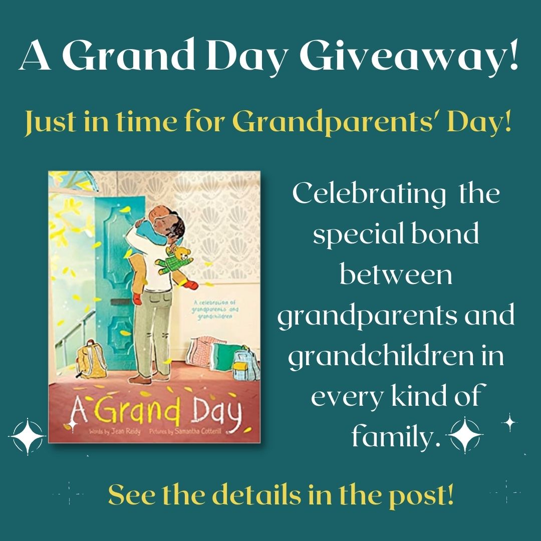 Jean Reidy (@jeanreidy) on Twitter photo Just in time for Grandparents' Day (9/10) - A GRAND DAY #giveaway! The <a href="/nytimes/">The New York Times</a> calls this book "a rollicking celebration of familial love." It's a perfect gift. RT & follow me for a chance to win a signed copy. Winners picked Friday at noon. (U.S. only). jeanreidy.com/books/a-grand-β¦ Just in time for Grandparents' Day (9/10) - A GRAND DAY #giveaway! The <a href="/nytimes/">The New York Times</a> calls this book "a rollicking celebration of familial love." It's a perfect gift. RT & follow me for a chance to win a signed copy. Winners picked Friday at noon. (U.S. only). jeanreidy.com/books/a-grand-β¦