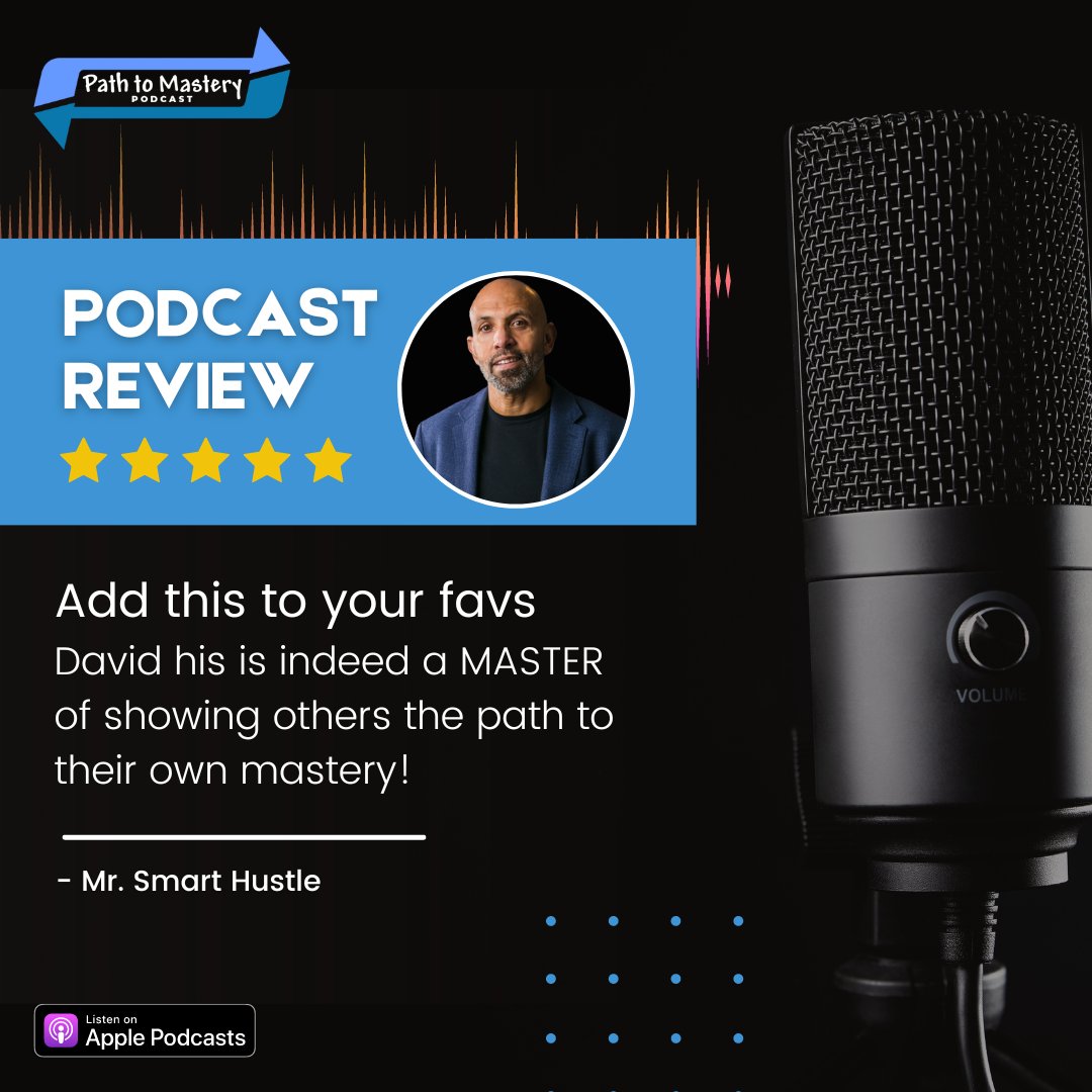 davidihill's tweet image. 🙏 A big shoutout to our amazing podcast listeners! Your continued support and engagement mean the world to us. 🎧🎙️ Thank you for choosing us as your source of insights and inspiration. Here's to many more exciting episodes together! 🌟📻 #pathtomasterypodcast #pathtomastery