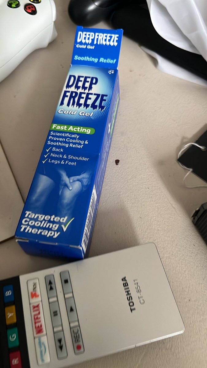 Getting in to pre season mode and despite not even being 30, my body is definitely feeling it more than before. Used this today to help with post run. How is something so cold yet feels like it’s burning! #hockeylife