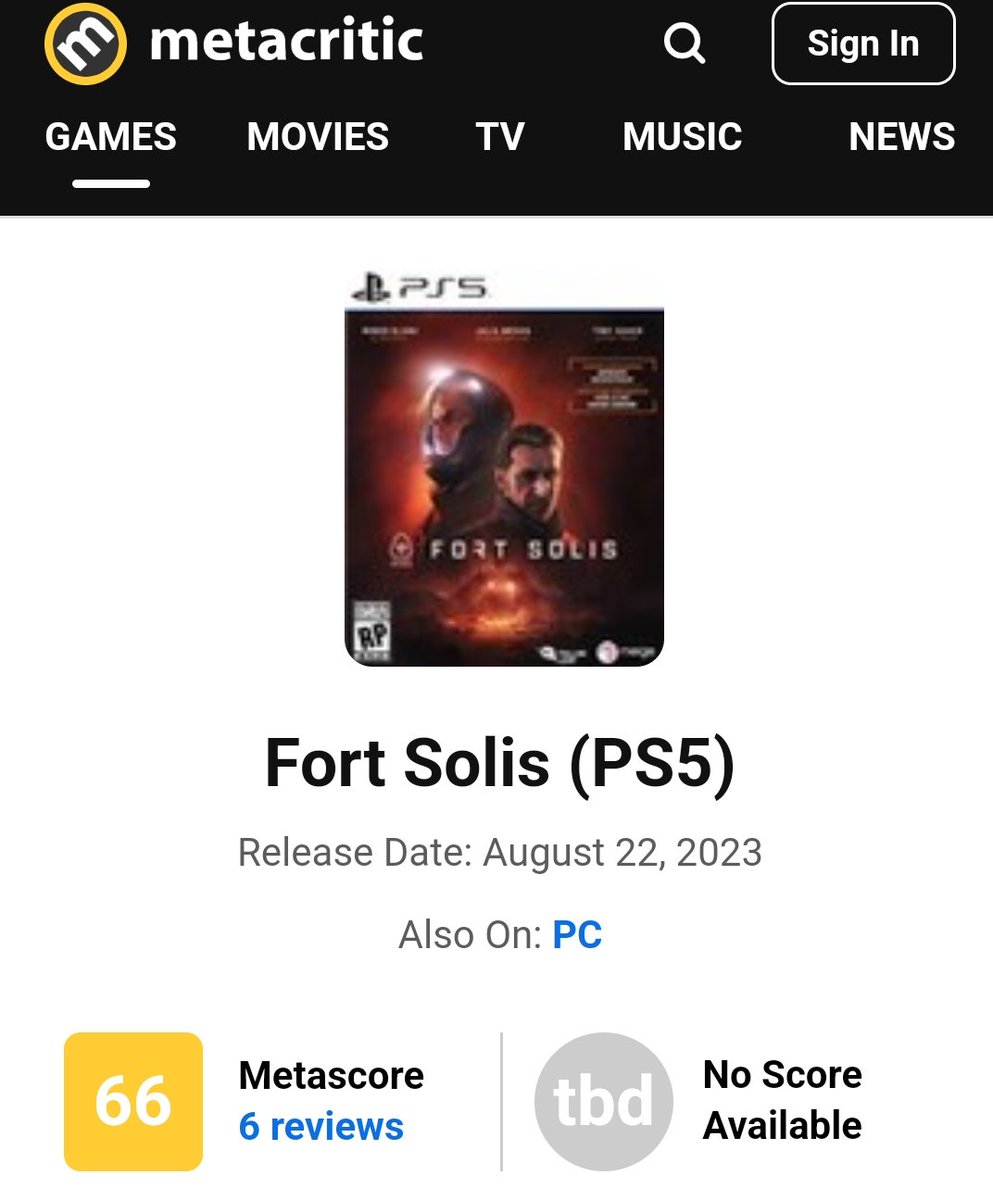 Mexican Gamer 🦾😇 on X: Primeras revisiones del Fort Solis y pinta a  decepcion el juego, lo más importante es que este si es un Exclusivo  Temporal en Consolas PS5 y curiosamente