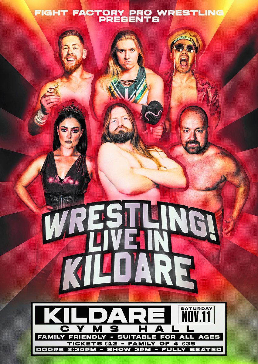 FFPWIreland's tweet photo. 📢 SHOW ANNOUNCEMENT

Fight Factory returns to KILDARE TOWN

Tickets:
https://t.co/tr4UKxoxYL

🔴FAMILY FRIENDLY
🔴ALL AGES
🔴 FULLY SEATED https://t.co/irefOSqVEI