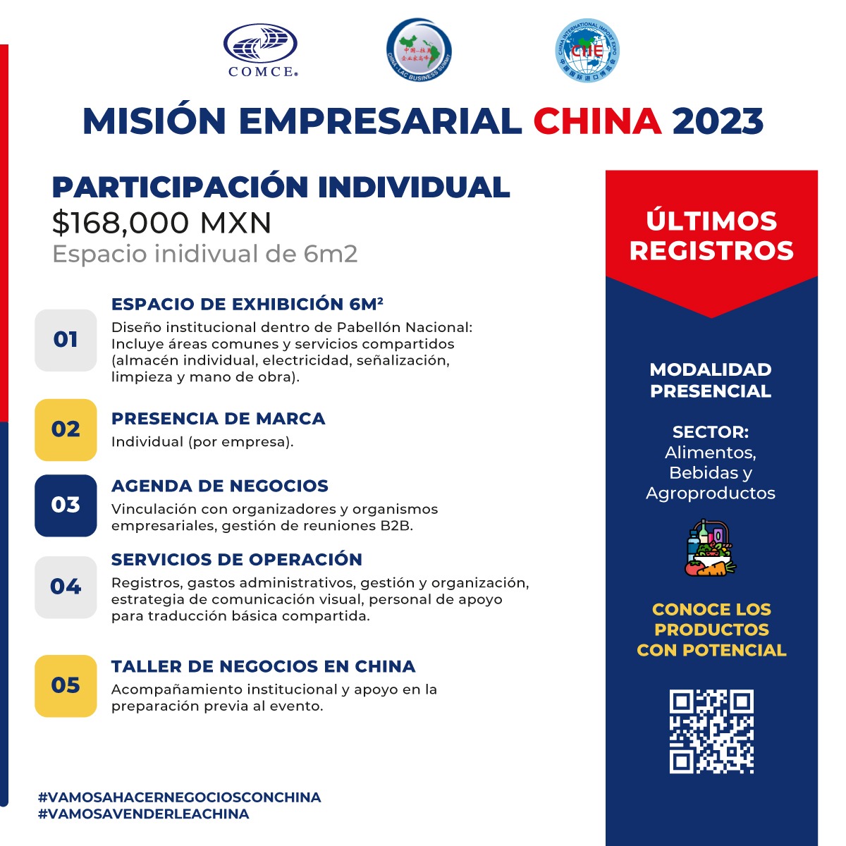 ComceOficial's tweet photo. #VamosAVenderleAChina! Te invitamos a ser parte de la delegación oficial mexicana que participará en la Misión Empresarial China 2023, en el marco de #CIIE y #ChinaLAC 🇨🇳🇲🇽
🗓️ Del 31 de octubre al 12 de noviembre
📩 asiayoceania@comce.org.mx
#VamosAHacerNegociosConChina https://t.co/pmAjCLJXuO
