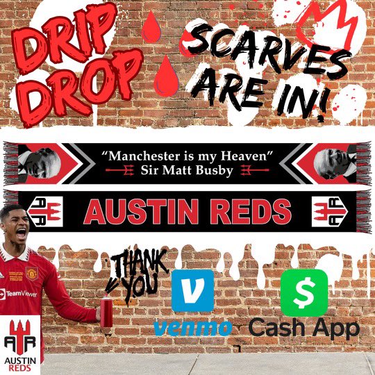 AustinReds's tweet photo. 🚨New Drip Dropping Now🧣
The wait is over🙌🏽 

Our scarves are in and ready for purchase! DM to get yours now for $20. 

If you are in the Austin area we will personally deliver your scarf to you!

Accepting cash, Venmo and Cash App.

UP THE REDS 🇪🇬🧣👹🧣 https://t.co/YlA02xVqzh
