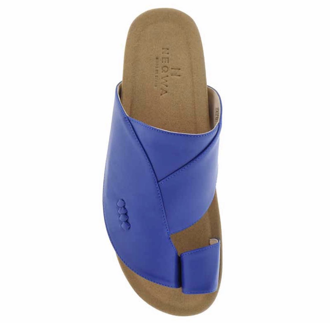 حذاء #نقوة غرناطة أزرق ارضية مايكرو #جلد_طبيعي #صناعة_اسبانية