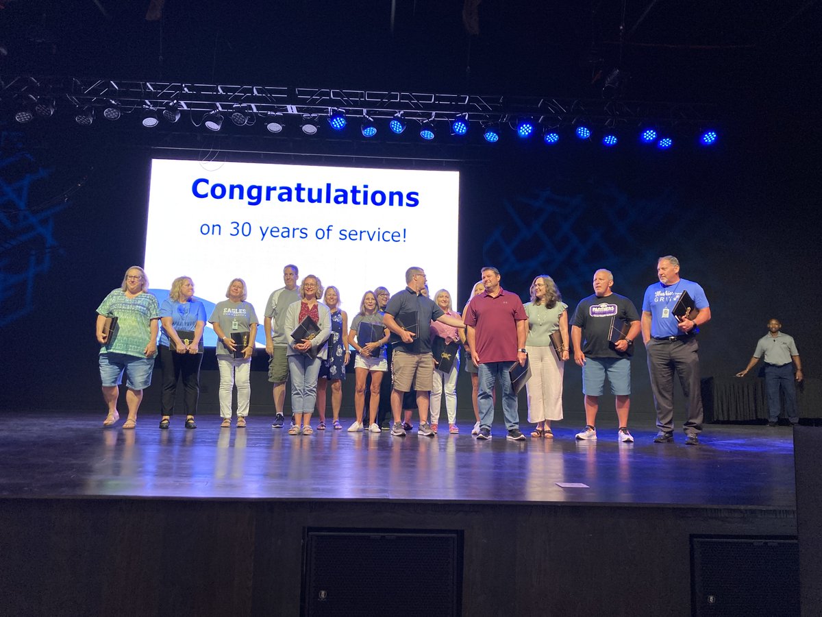 It was wonderful to have the OPPORTUNITY to bring over 2,100 staff members together at The Matrix Club to kick off the 23-24 school year and celebrate those with milestone years of service in District 204!