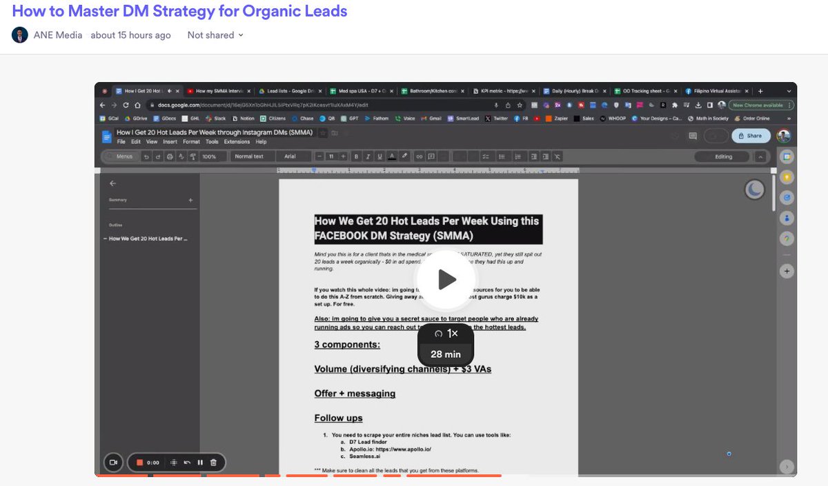 Our Clients send out 1,000 Facebook DMs/Day.

They book 10+ meetings a week on FB alone. 

It's the best platform to land meetings with qualified prospects. 

I made a 30-minute video breaking down how we're doing this.

RT, Like, and Comment “30" and I’ll send.

Must follow.