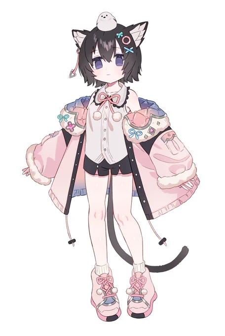 キャラデザ依頼始めたての頃と最新だとシンプル絵でも見栄えするようになってる気がする…か?(疑心)