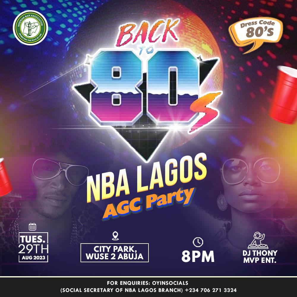 If you are attending the #nbaagc23, don't miss the <a href="/NbaLagos/">NBA Lagos Branch</a> AGC Party 🕺💃