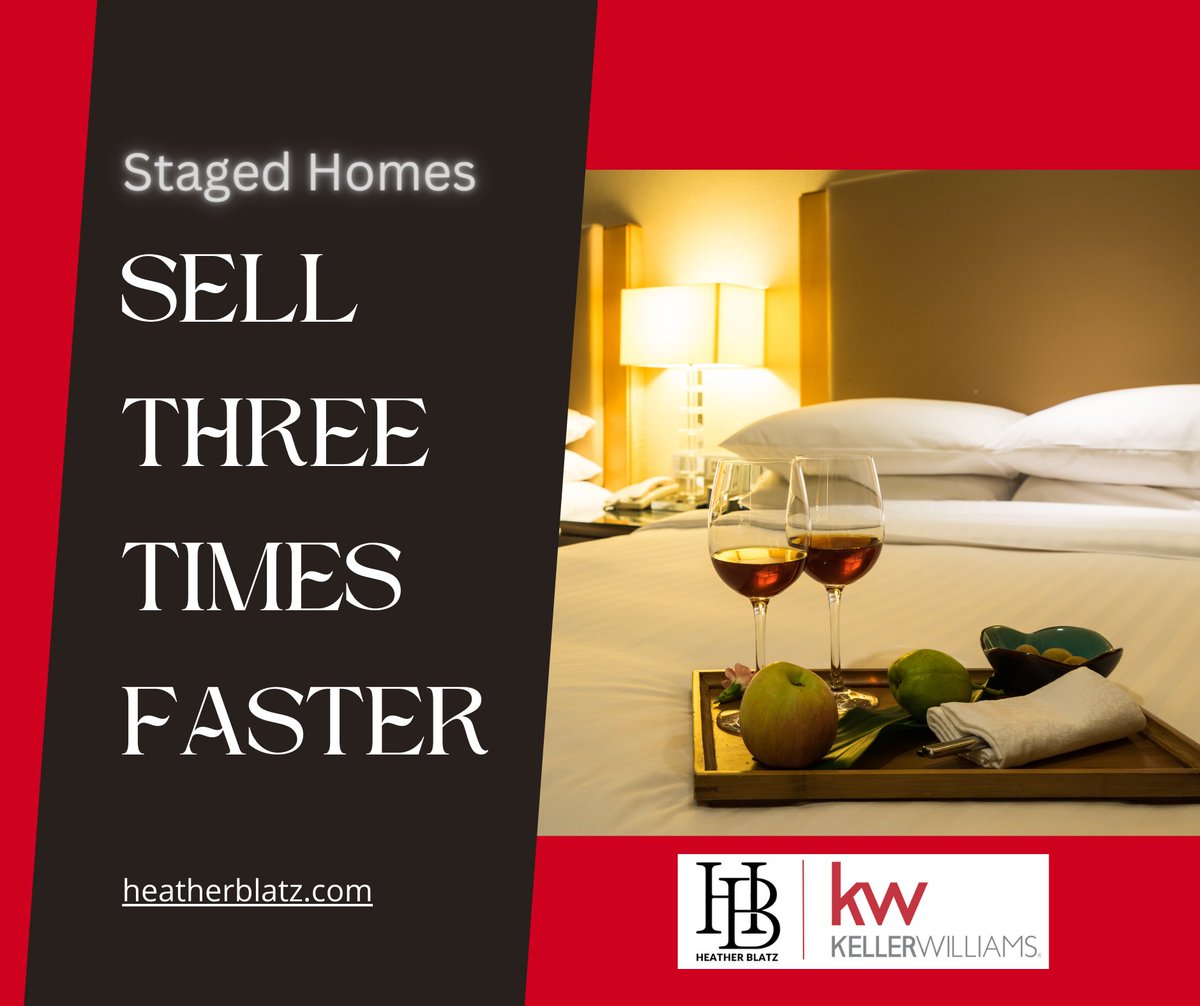 heatherblatz's tweet photo. Staging your home prior to sale pays off. 85% of agents say staged homes sell 3 times faster. Highlight each room by decluttering and enhancing light.

Consult your realtor for pre-market value-boosting ideas.

#HeatherBlatz #KellerWilliamsRealty #HomeStagingAdvantage https://t.co/DsWkCM3iew