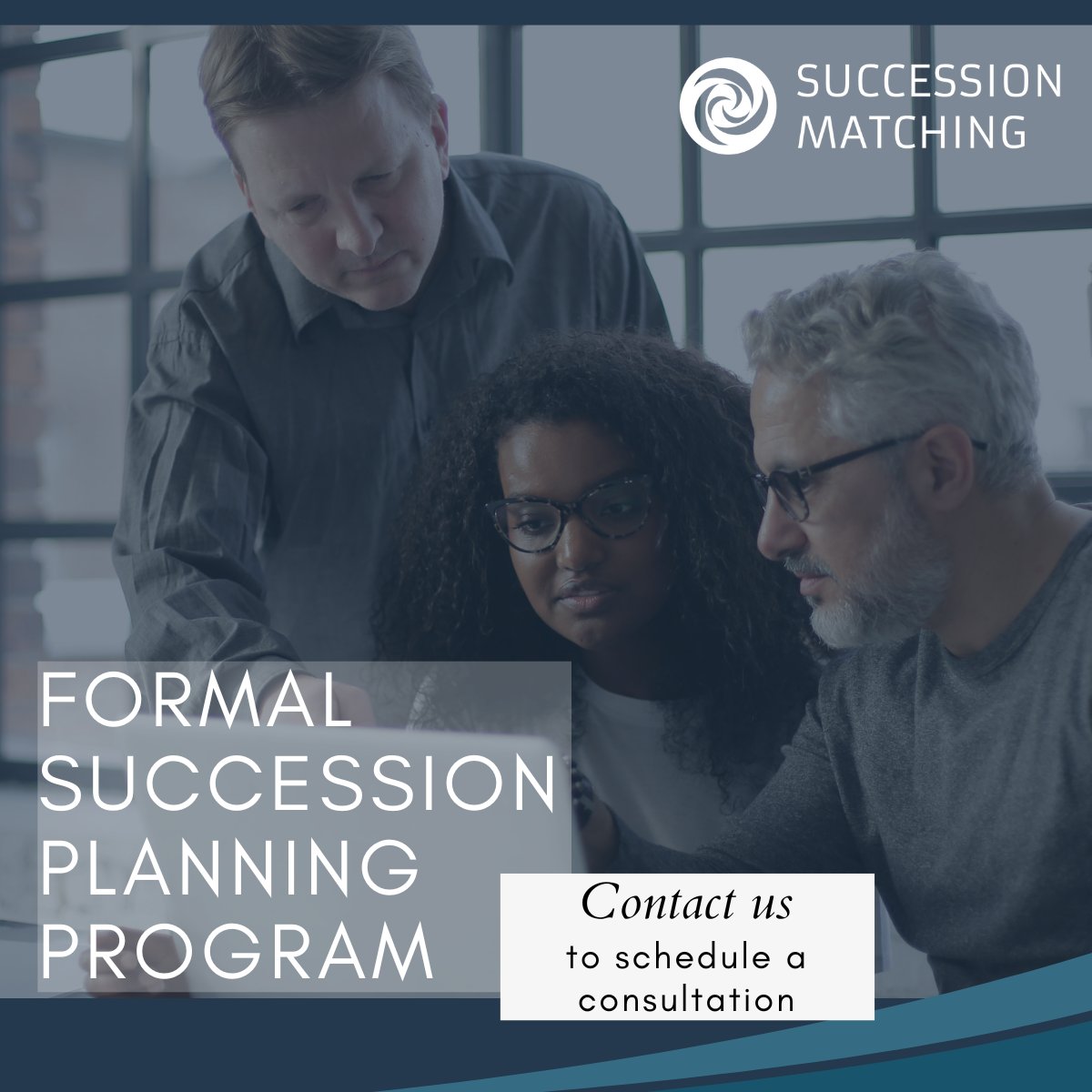 Ensure your business's future with our Formal Succession Planning program. Collaborate with our team of experts to craft a seamless succession plan for lasting success. Start now by scheduling a free consultation: bit.ly/3Hl1PTT.