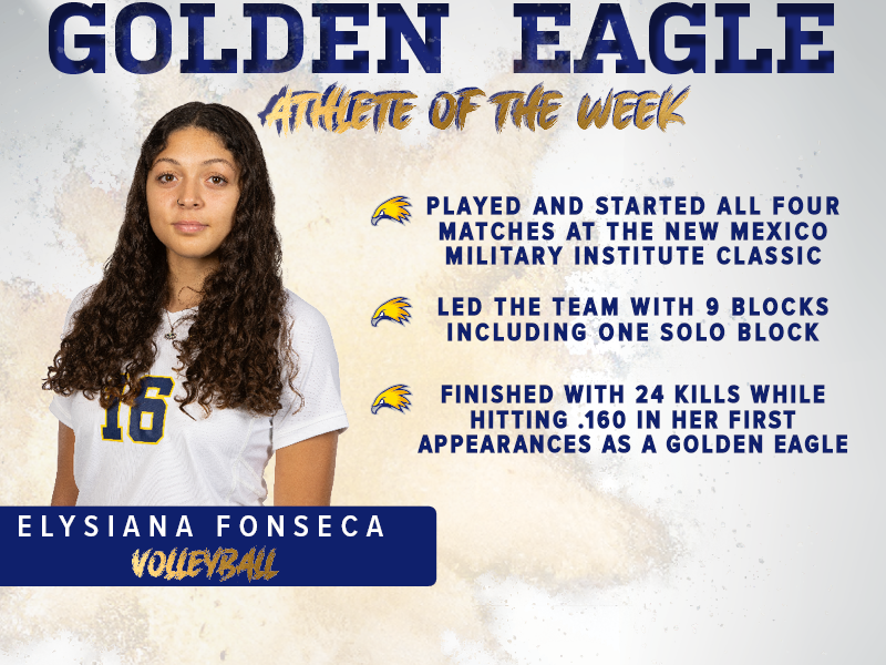 LCCCsports's tweet photo. Congratulations to our first #AthleteoftheWeek of the year from the @LCCCwVolleyball!

Cheyenne East alum Elysiana Fonseca made her presence felt on offense and defense in the opening tournament of the season earning a spot on the All-Tournament Team!

#BeGolden https://t.co/4bG3Ln5aXi