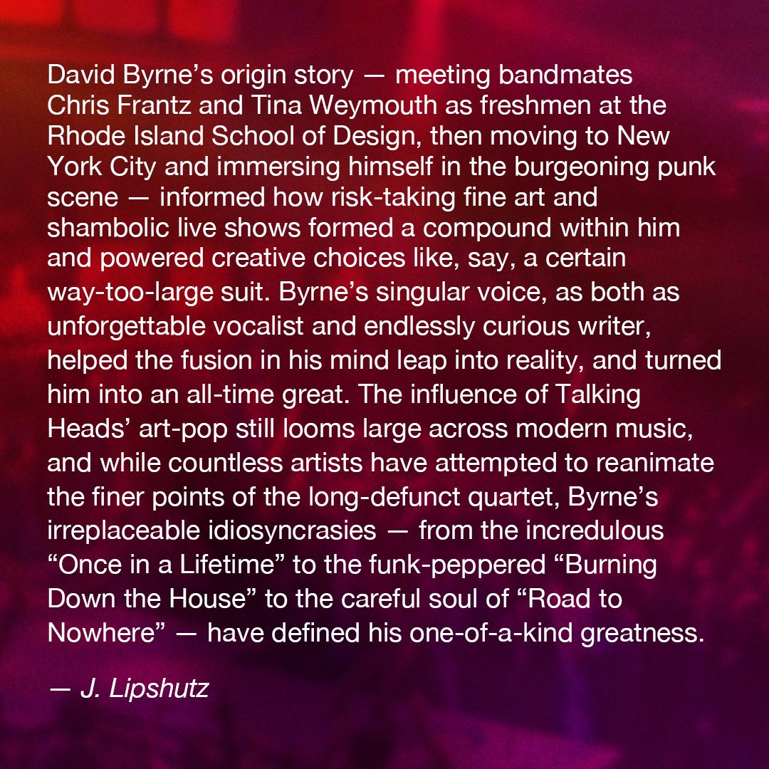 David Byrne's American Utopia on Broadway tweet media