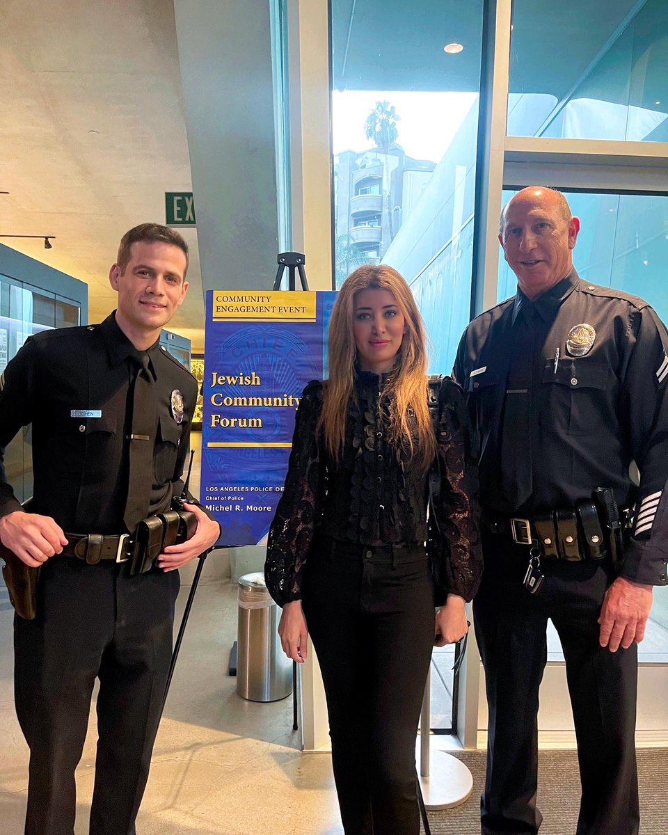 At @LAPDHQ Jewish Forum meeting @hmla1961 with Chief officers & LA city attorney, discussing the surge of hate crimes, antisemitic trends & other security issues concern all Angelenos. #keeplasafe