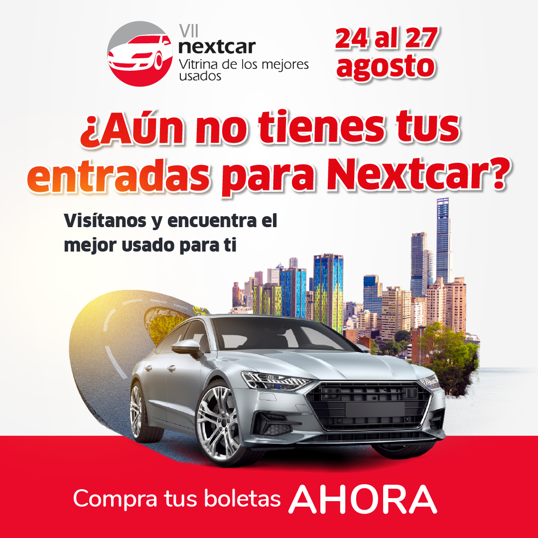 CorferiasBogota's tweet photo. ¿Quieres conocer la vitrina de los mejores carros usados?

¡Agéndate para #NextCar! Adquiere tus entradas y encuentra los mejores productos, servicios y carros del mercado.

Te esperamos del 24 al 27 de agosto en #Corferias

https://t.co/UDeWZ5Z0qc https://t.co/zx08hPk97v