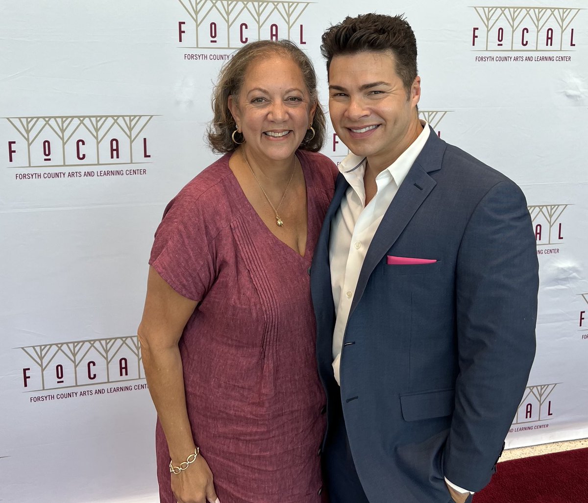 MyForsythMag's tweet photo. Always nice to welcome my friends to events held in Forsyth County! @jesteveztv @FoCALCenter @forsythchamber #OneForsyth https://t.co/Bcv8y0jsuU