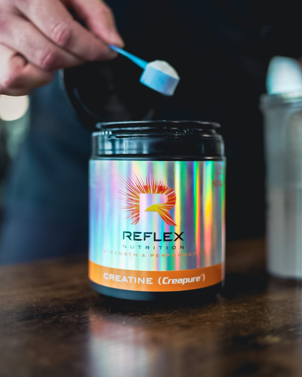 Creatine Powder (Creapure®) enhances physical performance over successive bursts of short-term high intensity exercise. Go on, try it. Head to our website now, ReflexNutrition.com 💪