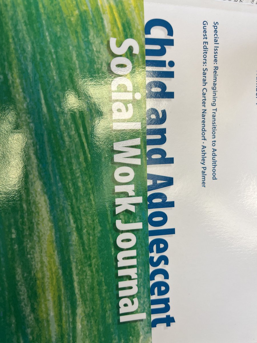 Our special issue is out! Check it out to reimagine the transition to adulthood with us ⁦@ashleynpalmer⁩ ⁦@UH_SocialWork⁩ ⁦@GCSWHEARLab⁩