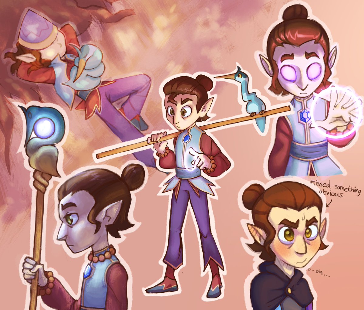 ManyNamesArt's tweet image. More heron witch #tohfanart #theowlhousefanart #witchsona