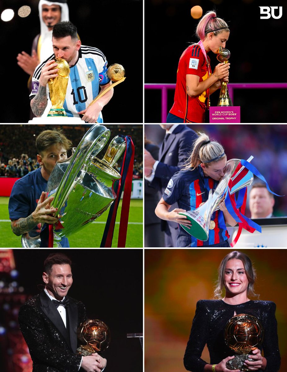 Leo Messi and Alexia Putellas completed football.