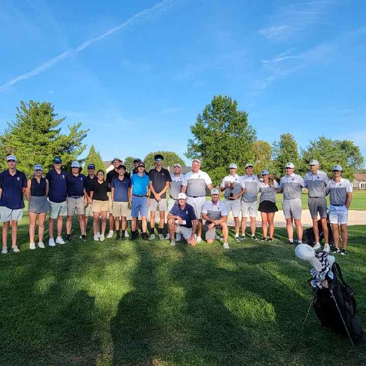 Potomac Falls takes the Coaches Cup by 3 strokes over Loudoun County and Park View.  Great to see these young people enjoying this incredible game.  Congrats to LC's Reed Theiss - low medalist with a 35.