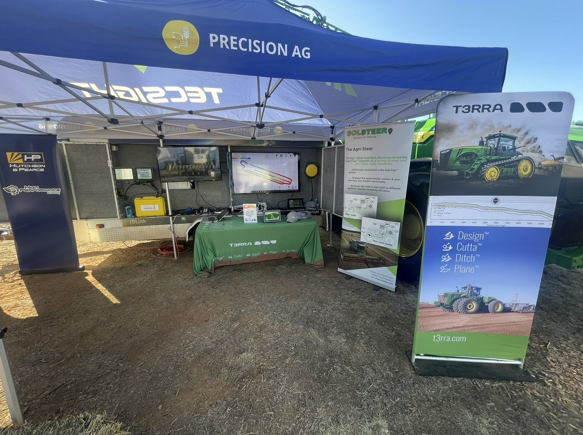 Day 2 of @AgQuip 2023. #T3RRA is on site with @hutcheonpearce on site M/N 13-20. Make sure to drop by and say hi 👋🏼. #terrainmanagementsolutions #makingdirtpay @pts_ag