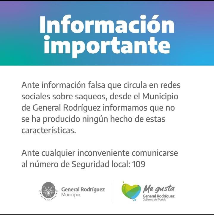 SoteloPablo's tweet photo. En General Rodríguez todo tranquilo @gabicerru https://t.co/1Qkw2tKPXq