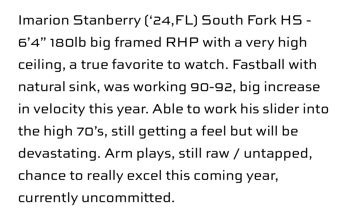 Thank you <a href="/PSBaseballinc/">Prospect Select</a>