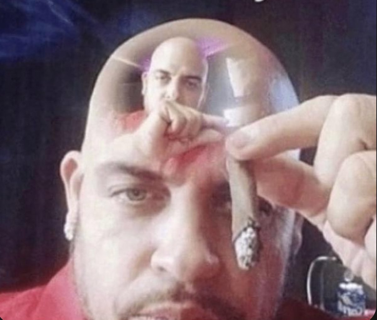 eu passando beck para eu mesmo quando fumo sozinho