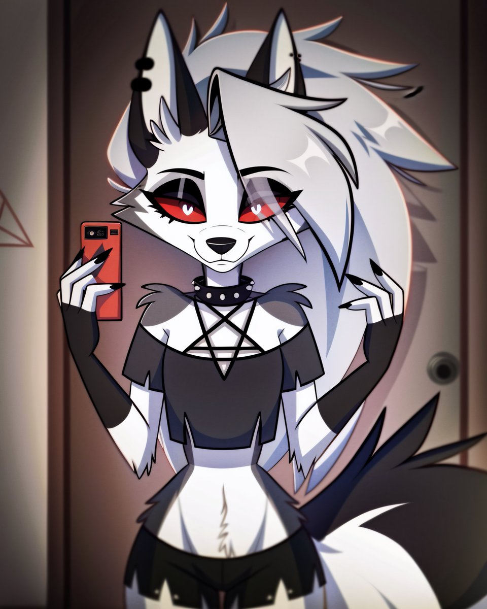 ah yes, a Loona bathroom selfie

#aiart #aifurryart #helluvaboss #helluvabossfanart #Loona #Loonafanart #selfie