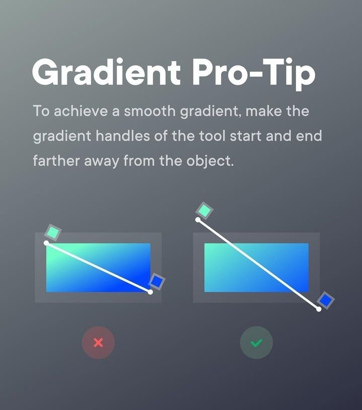 Designers 👋, Checkout this Gradient Pro-Tip that would help you create better Gradients even if it's two extremely colours, it might be useful to you in one way or the other................#Designgod #uidesign  #uiuxdesign #UIUXDesigner #uiuxdesigners