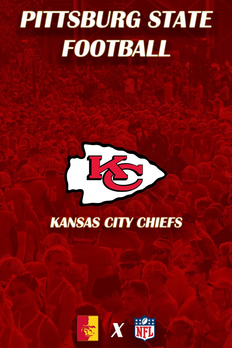 Thank You to the Kansas City Chiefs for attending practice today! #AllForward #GorillaNation #PittState