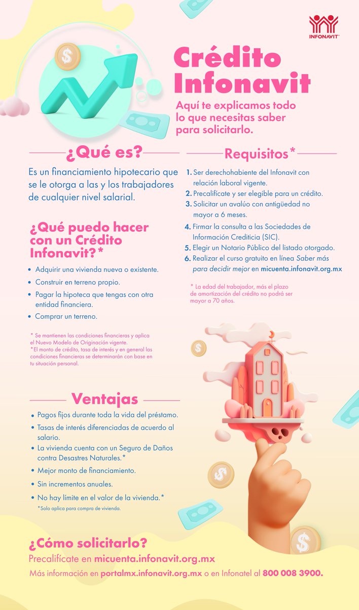 Infonavit's tweet photo. Tramita tu #CréditoInfonavit y compra, construye o remodela tu vivienda 🏡 Precalifícate y recuerda que puedes ser parte de #SocioInfonavit para obtener descuentos en tus marcas preferidas, aun sin contar con un crédito activo 📲 https://t.co/BcVHLZYmBx https://t.co/JGMkdBnxsJ