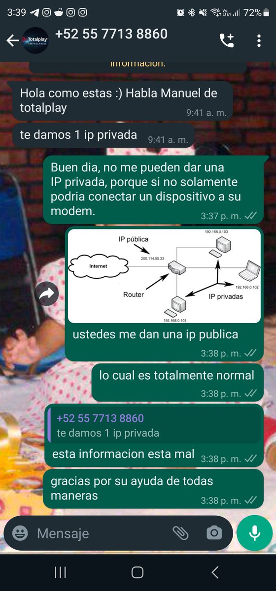 sergiodzo's tweet photo. Despues de explicar por 15 min al de @totalplaymx @TotalplayAyuda que la informacion que me estaba dando era erronea. Me dice que va a averiguar y me mandará WhatsApp.
Lamentablemente seguiré con @Telmex https://t.co/76UgHubfcX